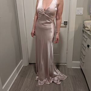Elegant Satin Gown in Blush